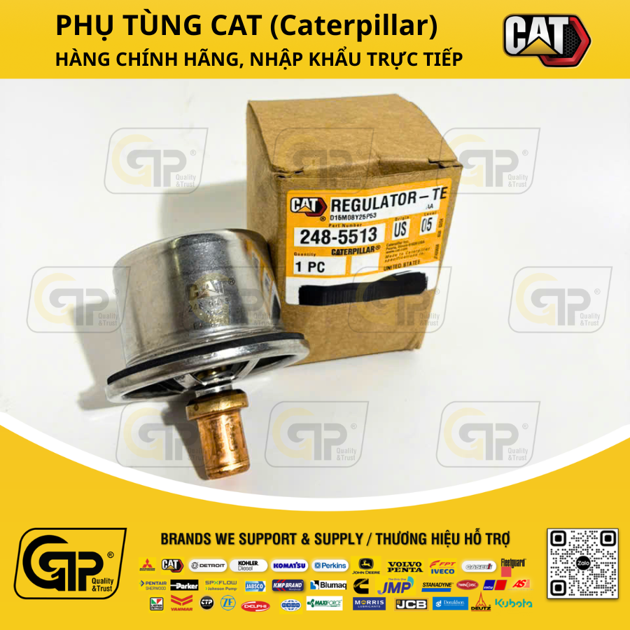 Caterpillar (CAT) 2485513 Thermostat / Van Hằng Nhiệt 3406, C11, C15, C18, C27, 2485513, 4W4794, 1743504, 2485513