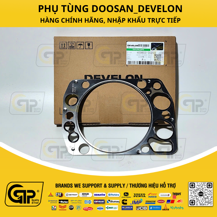 Develon (Doosan & Hyundai) 400603-00233 Gioăng Quy Lát P222FE; PU222TI; DV22-OOP00