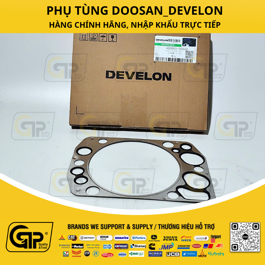 Develon (Doosan & Hyundai) 400603-00233 Gioăng Quy Lát P222FE; PU222TI; DV22-OOP00