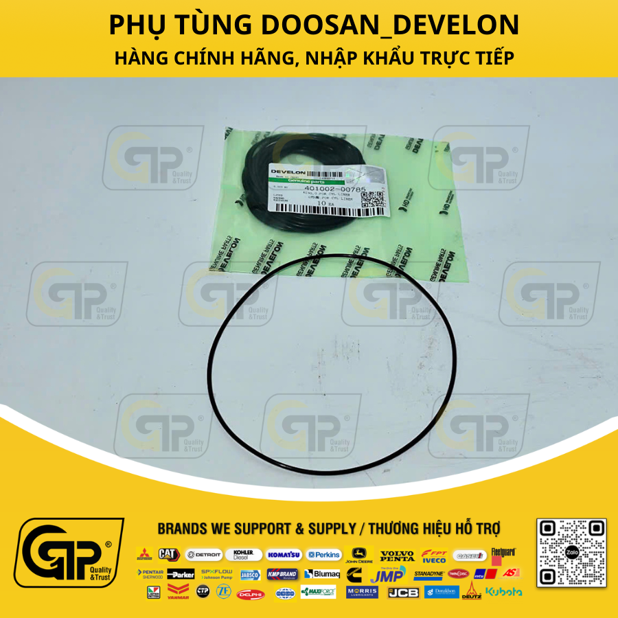 Develon (Doosan & Hyundai) 401002-00785 Gioăng Xylanh P222FE; PU222TI; DV22-OOP00