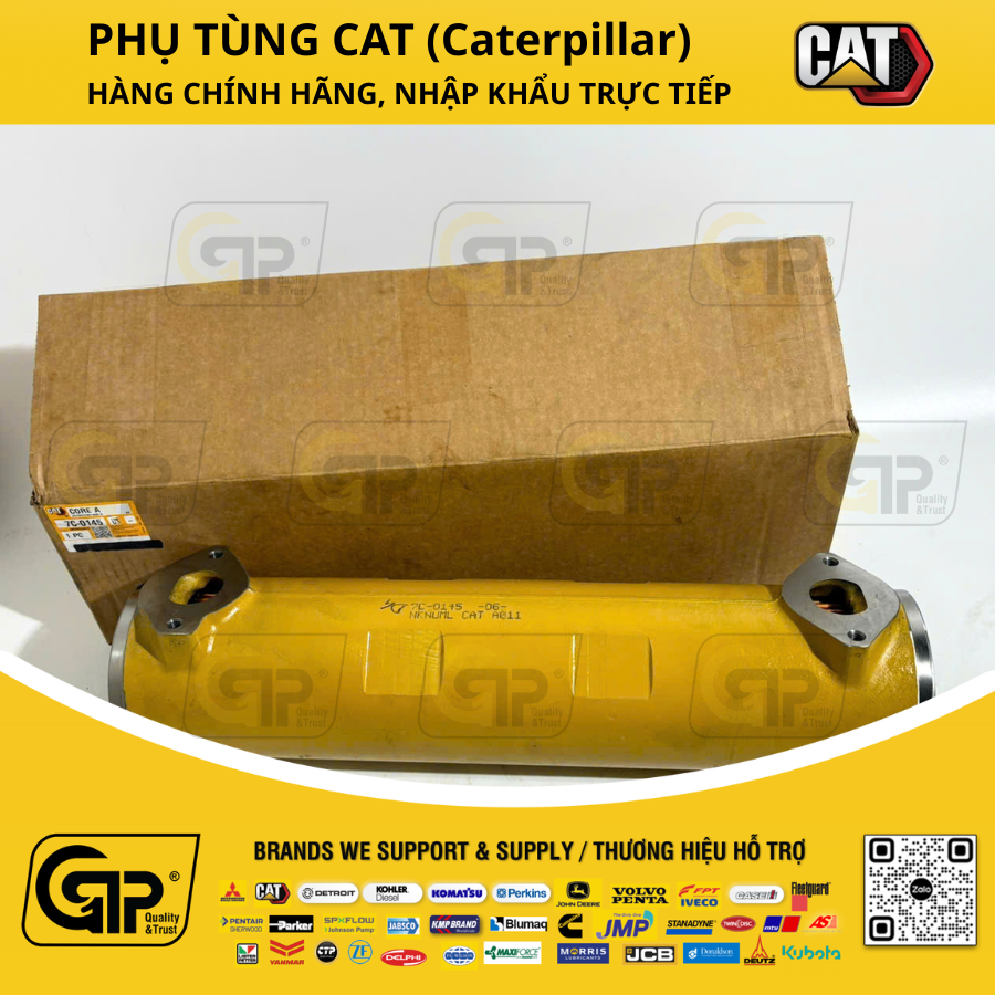 Caterpillar (CAT) 7C0145 Oil Cooler / Sinh Hàn Nhớt C18, 0R5513, 3744720, 1W7406, 4N0624, 4W6045, 6N9114