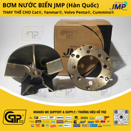 JMP JSK0118 Kit Impeller / Bộ Cánh Bơm Nước Biển Cánh Đồng KTA38, KTA50, Cummins 4334440, Jabsco 15298-1020