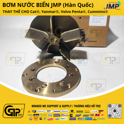 JMP JSK0118 Kit Impeller / Bộ Cánh Bơm Nước Biển Cánh Đồng KTA38, KTA50, Cummins 4334440, Jabsco 15298-1020