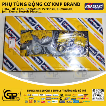 KMP Brand KMP-3406-K2 Gasket Kit, Low / Bộ Gioăng Dưới Đại Tu Động Cơ 3406