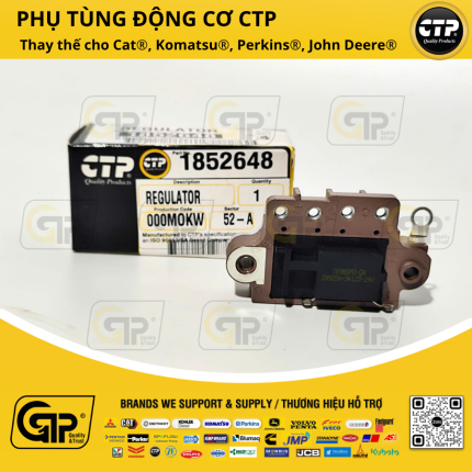 CTP (Costex) 1852648 Regulator Assembly / Bộ Điều Chỉnh Điện Áp Tự Động (Ổn Áp) C9, C13, 3306, C18, 3116, C32, 1260002540