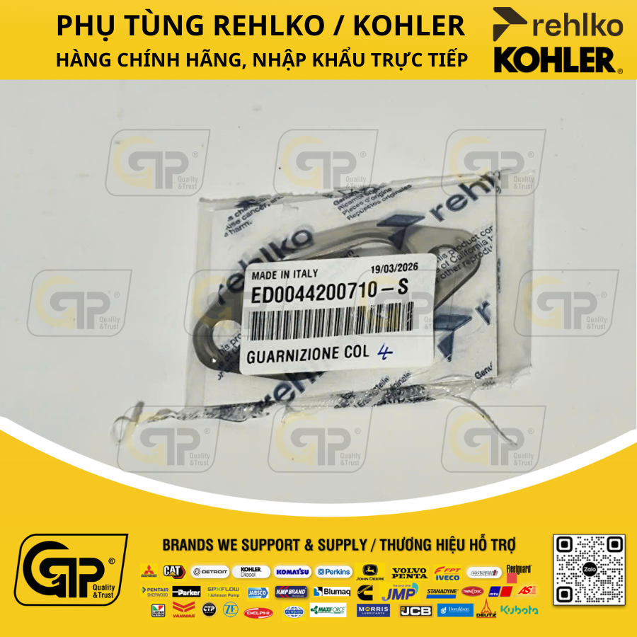 Rehlko (Kohler) 4420-071 Exhaust Gasket / Gioăng Cổ Xả KDW2204/T