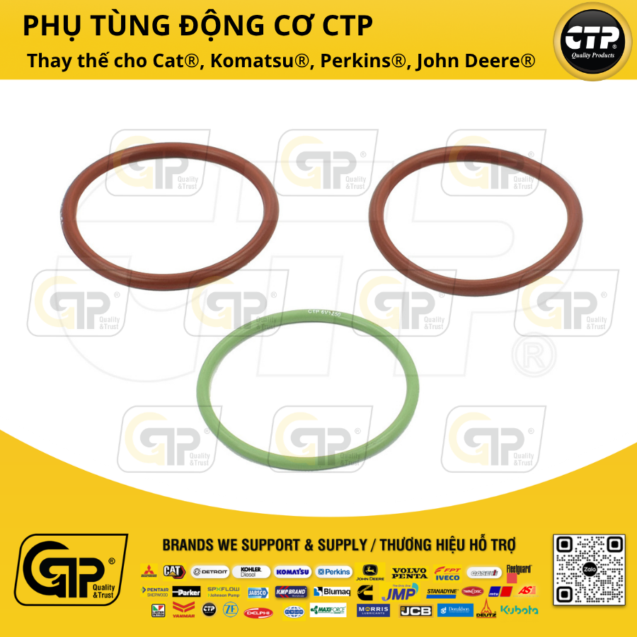 CTP (Costex) 6V9897 Kit-Gasket / Bộ Gioăng Tròn Làm Kín 3508, 3516, 3512