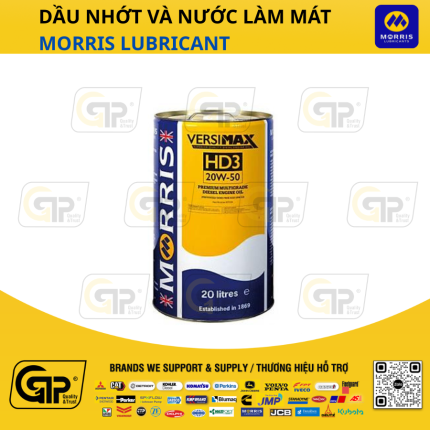 Morris Lubricant RIT Dầu động cơ: Versimax HD3 20W50