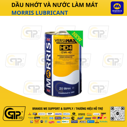 Morris Lubricant RVS Dầu động cơ: Versimax HD4 15W40