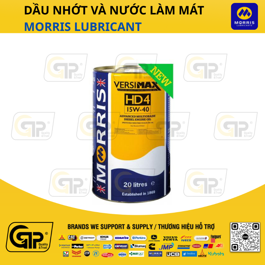 Morris Lubricant RVS Dầu động cơ: Versimax HD4 15W40