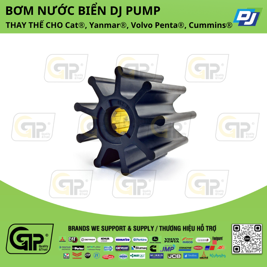 DJ Hàn Quốc 0890901 Impeller / Cánh Bơm Cao Su , DJ 089-0901