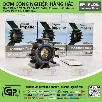 Johnson Pump 09-1027B-1 Impeller Kit F5 Mc 97 / Cánh Cao Su Bơm Nước , Johnson Pump 10-24571-13, Jabsco 1210-0001, JPI 091027B1, 02-0786