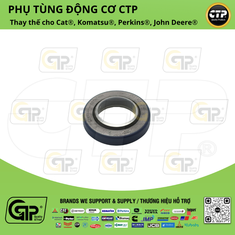 CTP (Costex) 1531256 34.92mm Inner Diameter Lip Type Seal / Phốt Chắn Nhớt Bơm Nước Chính 3406, 3408, 3412, C15, C18, C27, C32, 3126, C12, 1361152
