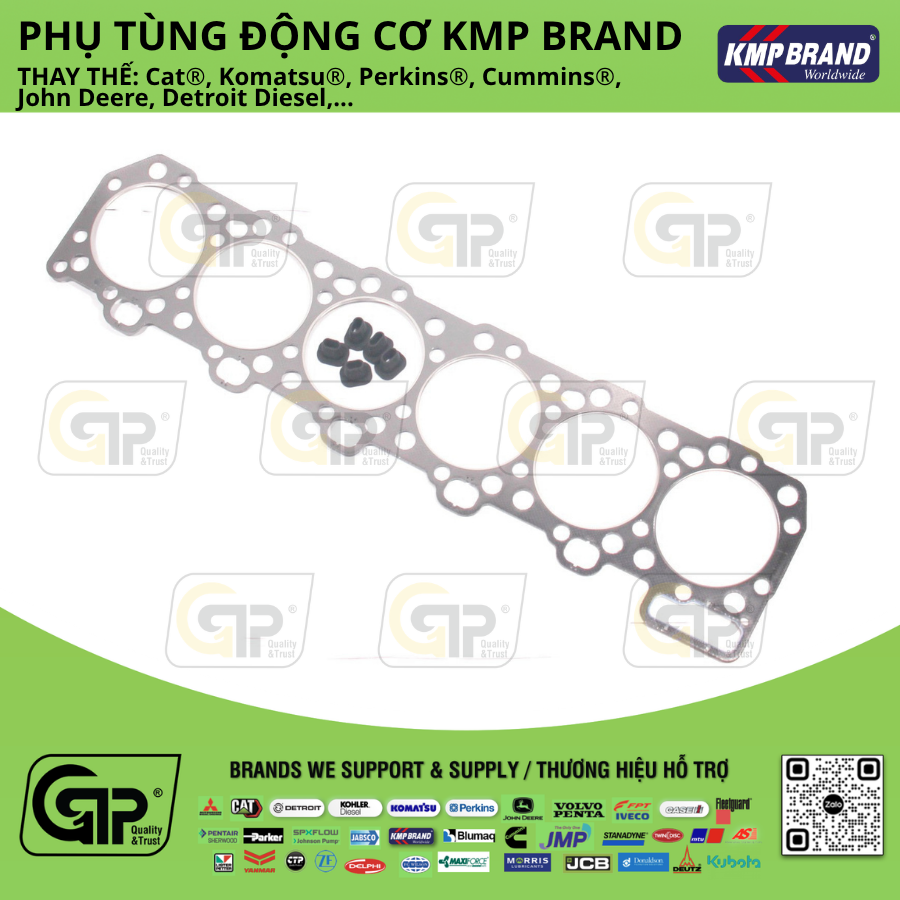 KMP Brand 5719902 Gasket, Cylinder Head / Gioăng Quy Lát C15, C18, 3590908