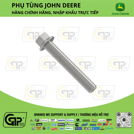John Deere Brand R136507 Rocker Arm Screw M10 X 70 / Bu Lông Cò 6068TF250