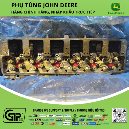 John Deere Brand RE542748 Cylinder Head / Nắp Quy Lát 6068TF250, 9120, RE518554