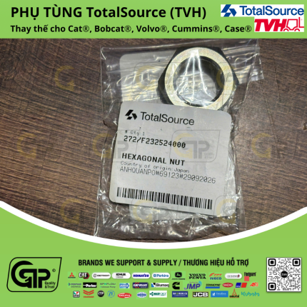 TotalSource (TVH) F232524000 Hexagonal Nut / Đai Ốc , F2325-24000