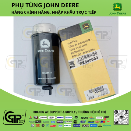 John Deere Brand RE508633 Fuel Filter Element / Lọc Nhiên Liệu , RE62433, P551428, FS19835, FS19812